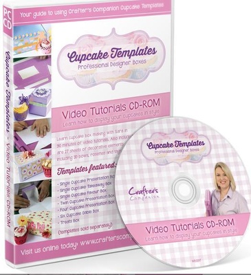 Диск з відео- майстер класів від Crafters Companion -Cupcake Templates Collection - Video Tutorials CD-ROM