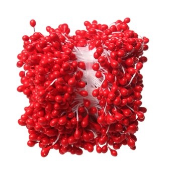 Тичинки, колір червоний, 6.0см, близько 82 шт.