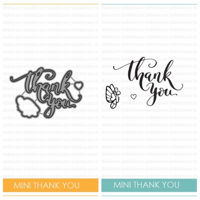 Набір ножів та штампів від Studio Katia - Mini Thank You
