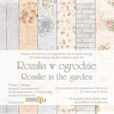 Набор скрапбумаги Studio75 - Rosalie In The Garden vol. 2, 15х15 см, двусторонняя