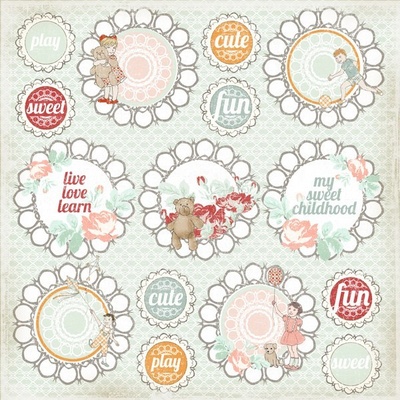 Лист двусторонней скрапбумаги The ScrapCake - This & That, 30х30 см