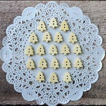 Ґудзики Деревʼяні від ScrapBerryʼs - Ялинки натуральні, 15 мм, 20 шт.