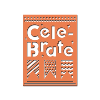 Ножі від Spellbinders — Cele-brate Plate, Celebrations