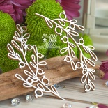 Чипборд ScrapBox - Гілочки з ягідками 2 шт. Hf-150