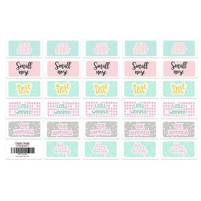 Набор наклеек (стикеров) для журналинга 4-001, ТМ Фабрика Декора