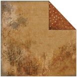 Лист двусторонней скрапбумаги Fabscraps - Rustic Double-Sided Paper - Tracks, 30х30 см