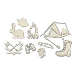 Набір чіпбордів Охота 659, 10x15см, колір молочний, ТМ Фабрика Декору