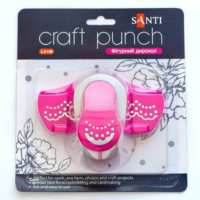 Дырокол бордюрный, 2,5 см Кружево, дизайн 3, ТМ Santi