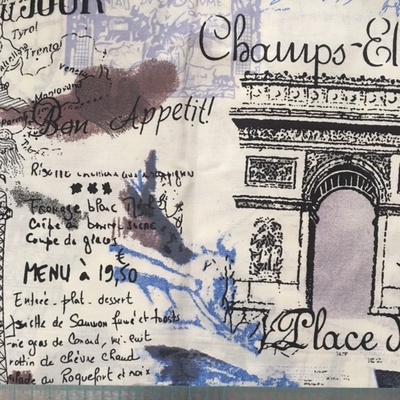 Ткань, 100% хлопок - Париж, 100х65 см