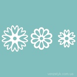 Чипборд від Вензелик - Набір квітів 02, від 18 до 27 мм, розмір: від 18 до 27 мм