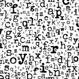 Аркуш велуму з абеткою Webster Pages - These Are The Days Vellum 12"X12, 30x30 см