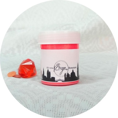 3-D гель-гамейон від ScrapEgo - Венеція (червоний+золотий)