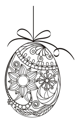 Акриловый штамп SW011 Пасхальное яйцо, размер 4,5 * 7,2 см