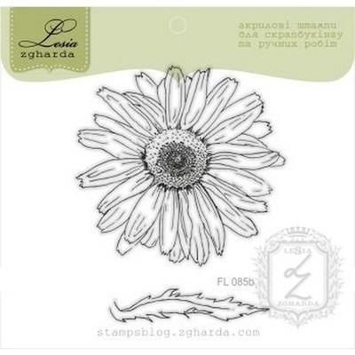 Набор акриловых штампов Lesia Zgharda Ромашка маленька FL085b, 2 шт