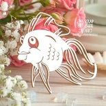 Чипборд ScrapBox - Золота рибка Hf-164