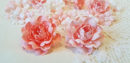 Набір квітів з тканини (18 шт.)