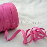 Рафія натуральна, колір яскраво-рожевий, 1 метр