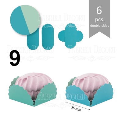 Набір паперових заготовок 010, ТМ Fabrika Dekoru, 6 штук, вибір кольору
