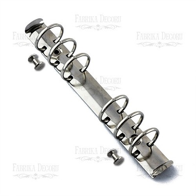 Кільцевий механізм А6 на 6 кілець Серебро, довжина 180 мм, ТМ Фабрика Декору