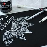 Белая гелевая ручка Amazing color, ТМ Santi, 1 штука.