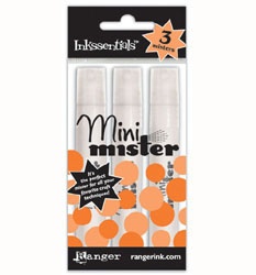 Набір пляшечок з розпилювачем для штампінгу від Ranger - Mini Misters - 3 шт.