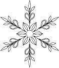 Штамп від Poppystamps - Anna Snowflake
