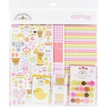 Набір паперу і декору для скрапбукінгу від Doodlebug - Bundle Bundle Of Joy, 30x30 см, 12+1 аркуш