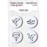 Набір скрап-фішок від ТМ Фабрика Декору з 4 шт. FDSC 025