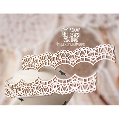 Чипборд ScrapBox - Бордюр Мереживо 2шт. Hw-086