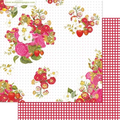 Аркуш скрап-паперу Webster's Pages - Picking Berries, двосторонній 30x30 см