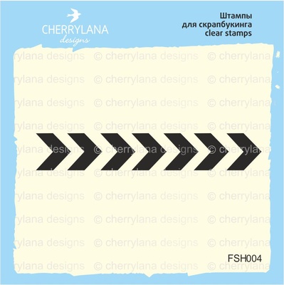 Штампы от Cherrylana - Шеврон, 5,5х0,9 см