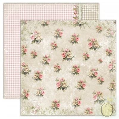 Лист скрапбумаги LemonCraft - House of Roses - Double-sided scrapbooking paper, Houses Of Roses - Old-fashioned dress, двусторонний, 30х30 см