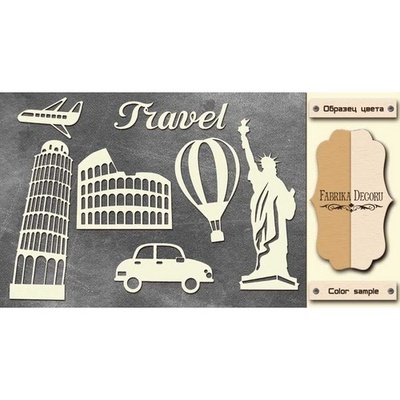 Чипборд Фабрика Декору - FDCH-143, цвет молочный, крафт