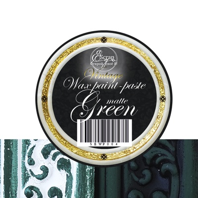 Фарба з ефектом патини - Green matte, 30 ml