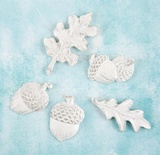 Набор украшений от Prima Marketing - Shabby Chic Treasures Resin Embellishments -  Fall, 5 шт