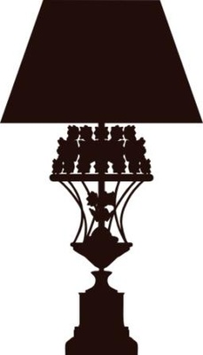 Акриловий штамп Lamp Лампа, розмір 2,5х4,3 см