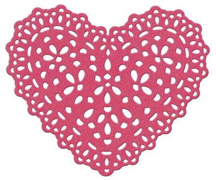 Ніж для вирубки Lifestyle Crafts - QuicKutz - Heart doily