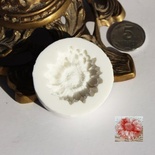 Силіконова форма (молд) - квітка, розмір: довжина 39 мм, висота 9 мм