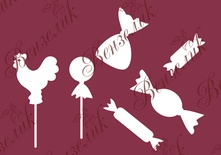 Чипборд від Вензелик - Цукерки, розмір: 70x125 мм