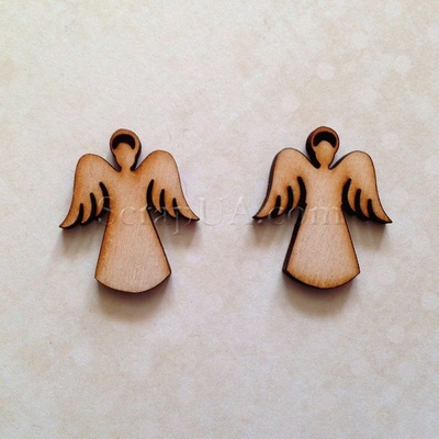 Деревянная фигурка WOOD-021 - Ангел с нимбом, 1 штука