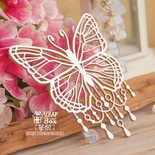 Чипборд ScrapBox - метелик з намистинками Hf-197