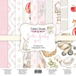 Набір скрап-паперу Boho Baby Baby Girl 20x20см, ТМ Фабрика Декору