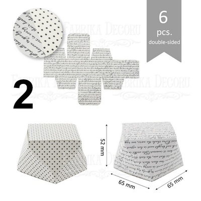 Набір паперових заготовок 009, ТМ Fabrika Dekoru, 6 штук, вибір кольору