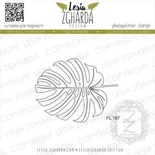 Акриловый штамп Lesia Zgharda Листок Монстери - контур FL187, 5,3*4,1см