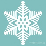 Чипборд від Вензелик - Сніжинка 3, розмір: 75х86 мм