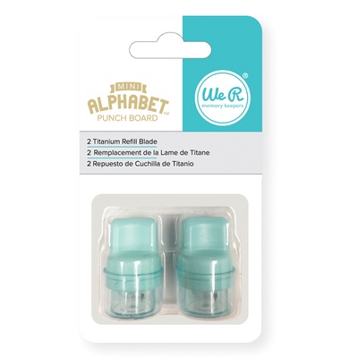 Змінні леза до Міні-Дошки від We R Memory Keepers для виготовлення літер і цифр - Mini Alphabet Punch Board, 2 шт.