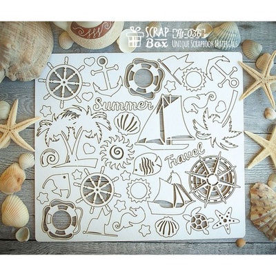 Чипборд ScrapBox — набір Корабельний