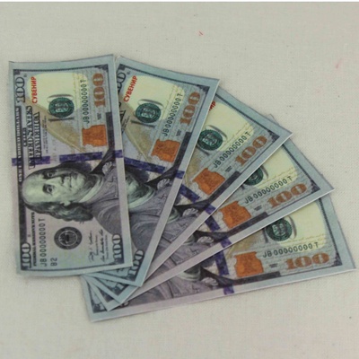 Гроші мініатюрні сувенірні - долари, 7*3 см, 10 шт.