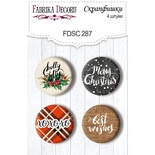 Набір фішок ТМ Фабрика Декору з 4 шт. №287, The Spirit of Christmas