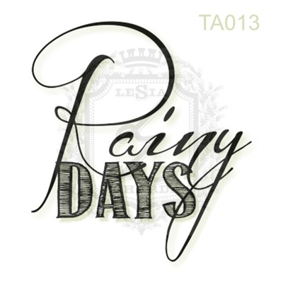 Акриловый штамп Lesia Zgharda TA013 Rainy DAYS, размер 3х3.2 см